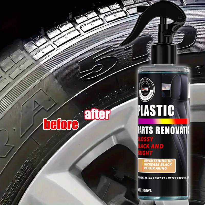 車のプラスチック改修スプレー、老化防止光沢復元剤、ダッシュボ - Trim Restorer Plastic のレビューと価格