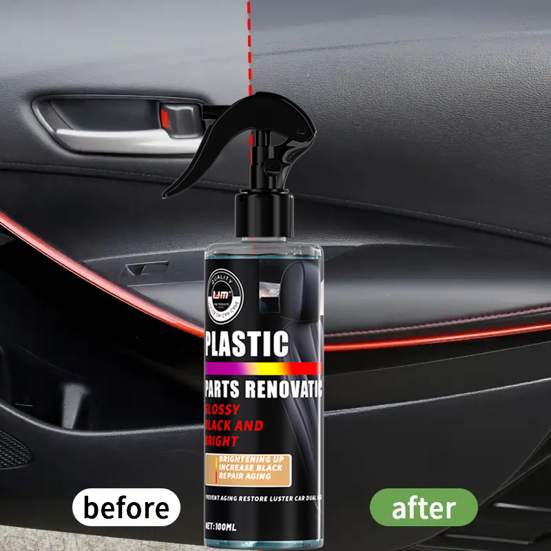 車のプラスチック改修スプレー、老化防止光沢復元剤、ダッシュボ - Trim Restorer Plastic のレビューと価格