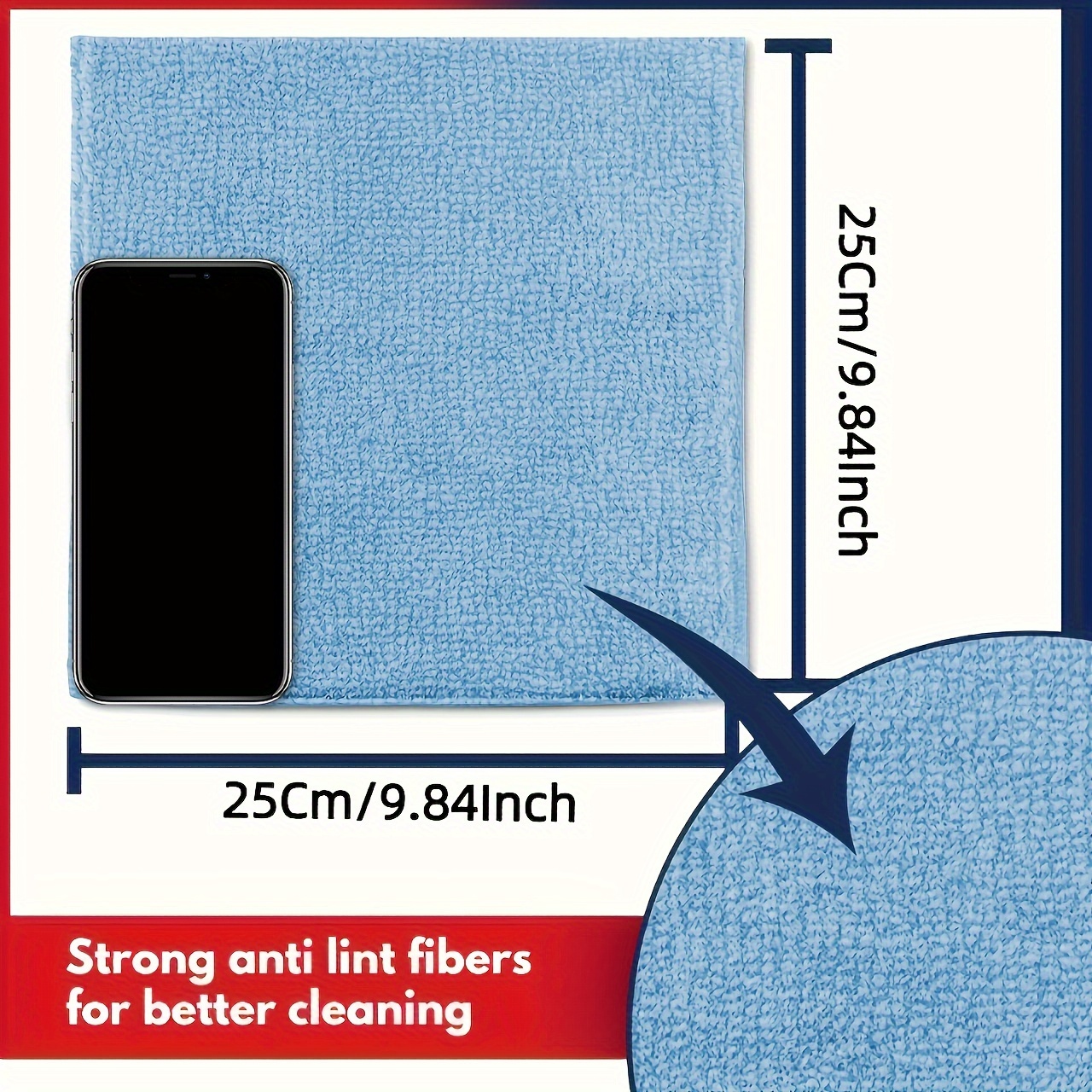 1-50枚入り ライトブルー マイクロファイバー洗車タオル、 - Microfiber Towel Detailing のレビューと価格
