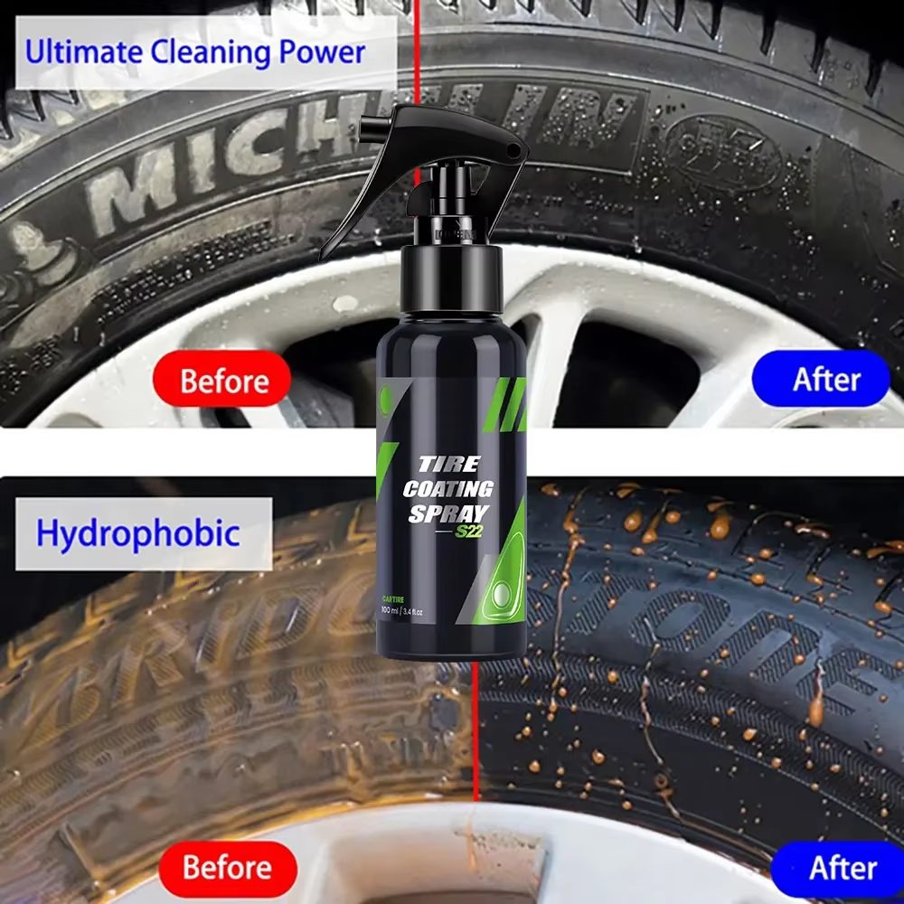 S22 黒車のタイヤ黒化セラミックコーティングスプレー液体改 - Car Wax Ceramic Coating のレビューと価格