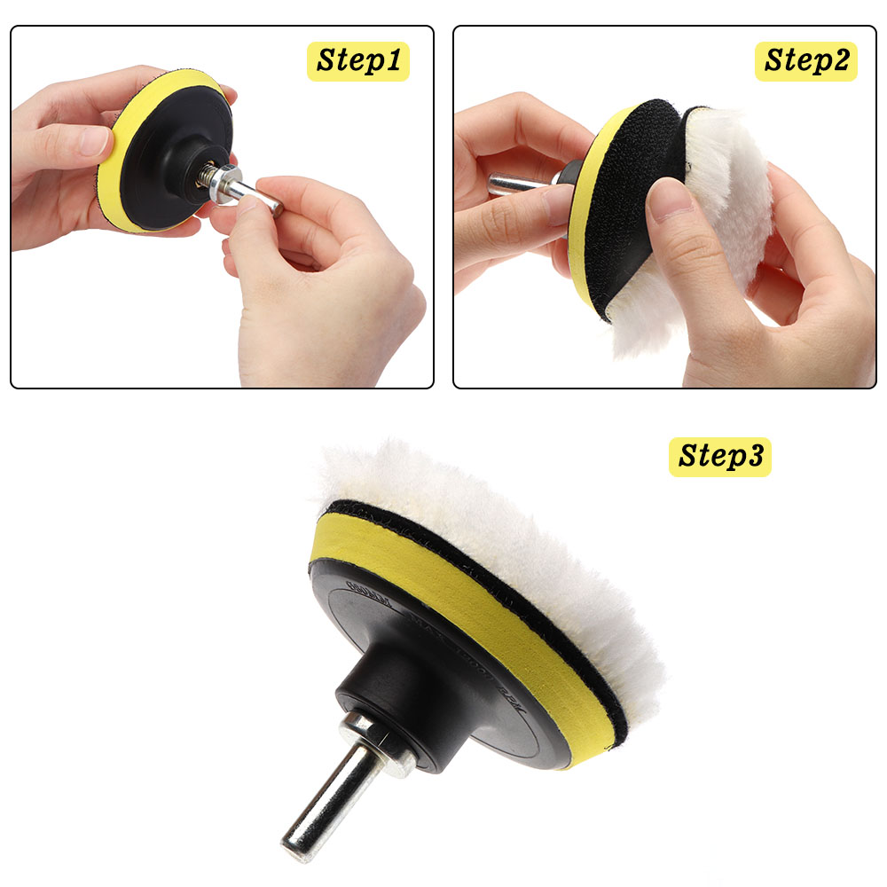 自動車研磨パッドキット、車のポリッシャードリルアダプター、m - Polish Pad Set Buffer のレビューと価格