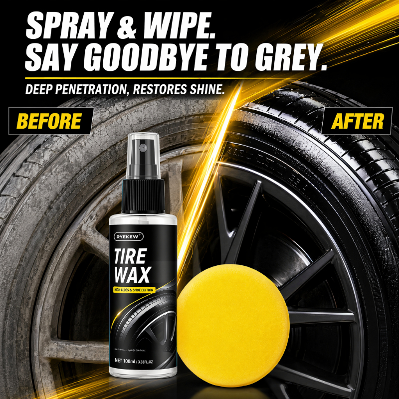 タイヤシャインスプレー、長持ちする濡れた黒色タイヤドレッシン - Tire Shine Spray Sealant のレビューと価格