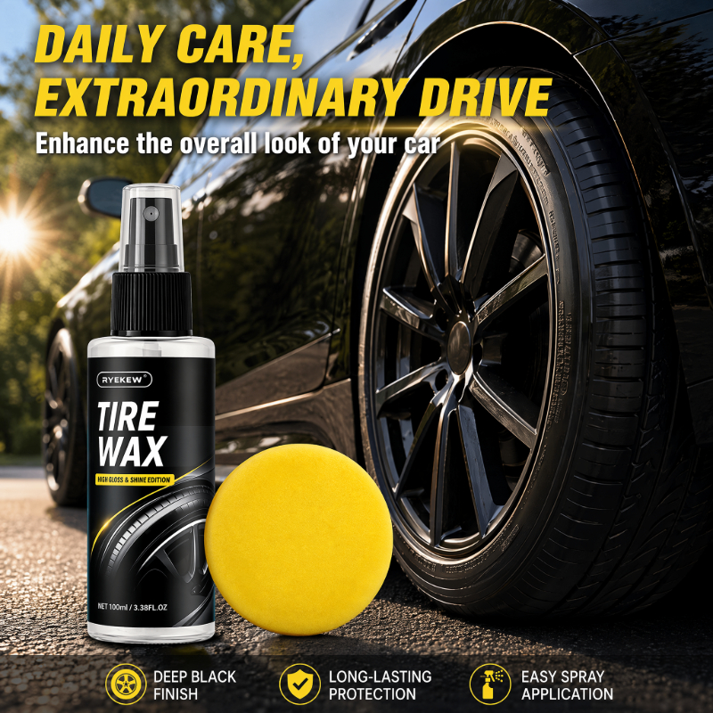 タイヤシャインスプレー、長持ちする濡れた黒色タイヤドレッシン - Tire Shine Spray Sealant のレビューと価格