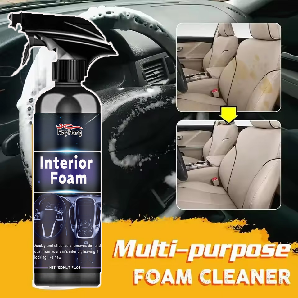 多目的車のインテリアフォームクリーナー革フランネル織物スプレ - Seat Cleaner Fabric のレビューと価格