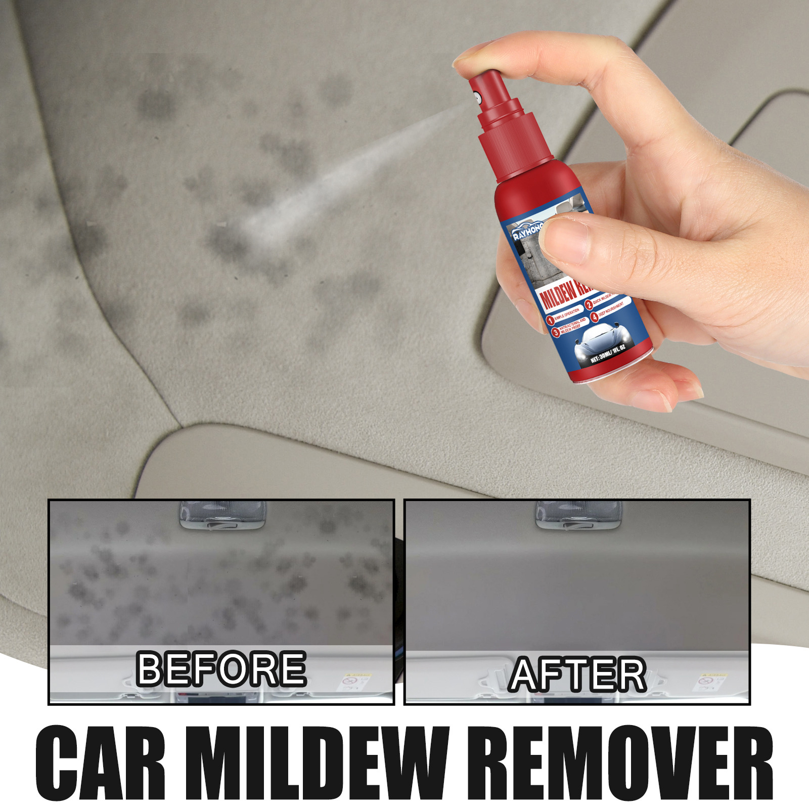 多機能カークリーナー、カビ除去剤、布、革、シート、カビ除去、 - Seat Cleaner Fabric のレビューと価格