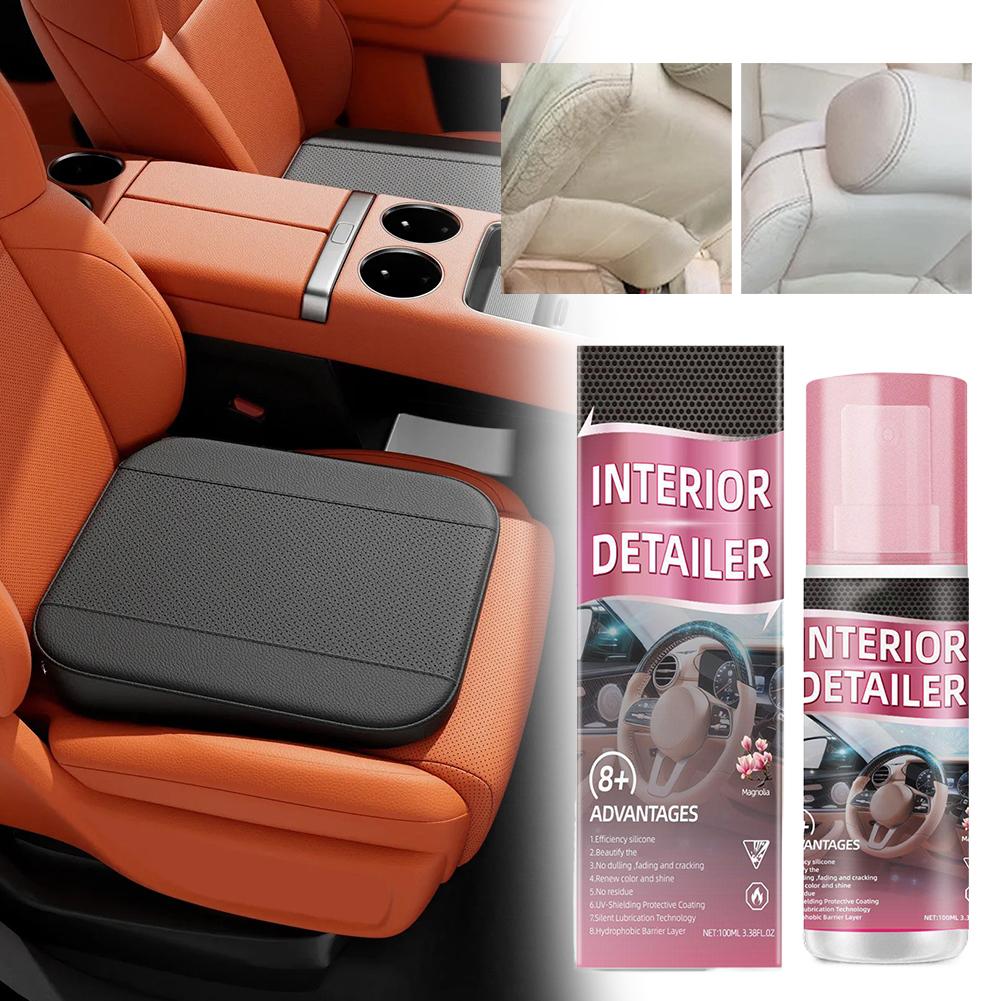 100ml 車内磨きクリーナー、水洗い不要の多目的インテリア - Leather Cleaner Interior のレビューと価格