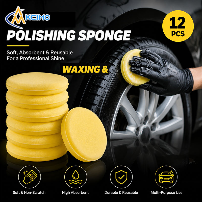 12 個の車のワックスがけスポンジラウンドソフトフォームワッ - Wax Applicator Pad のレビューと価格