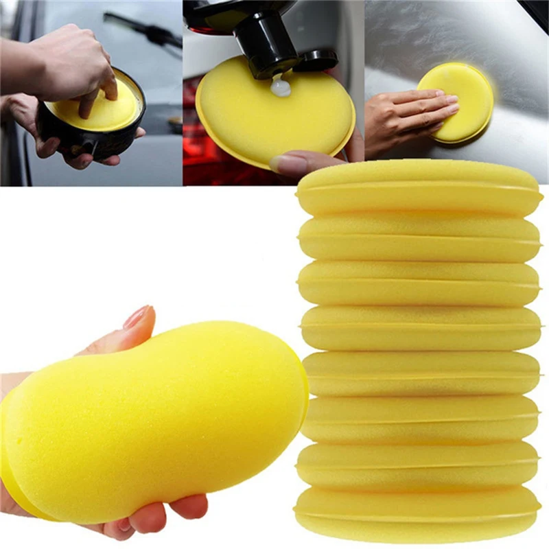 12 個の車のワックスがけスポンジラウンドソフトフォームワッ - Wax Applicator Pad のレビューと価格