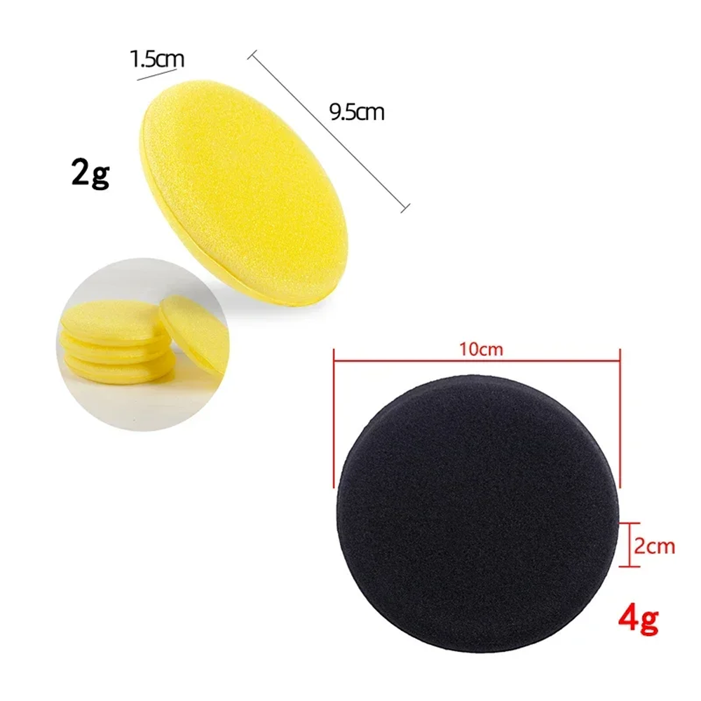 50 個ラウンドカーウルトラソフトフォームワックスパッド高密 - Wax Applicator Pad のレビューと価格