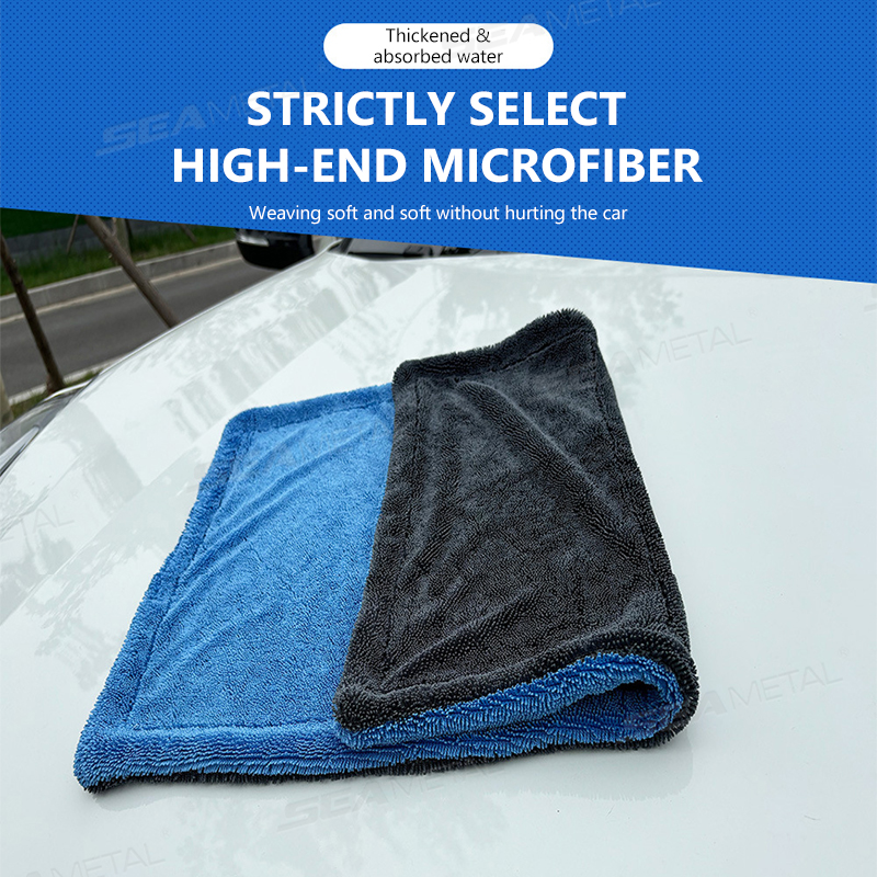 SEAMETAL 1200GSM 洗車マイクロファイバータオ - Microfiber Towel Detailing のレビューと価格