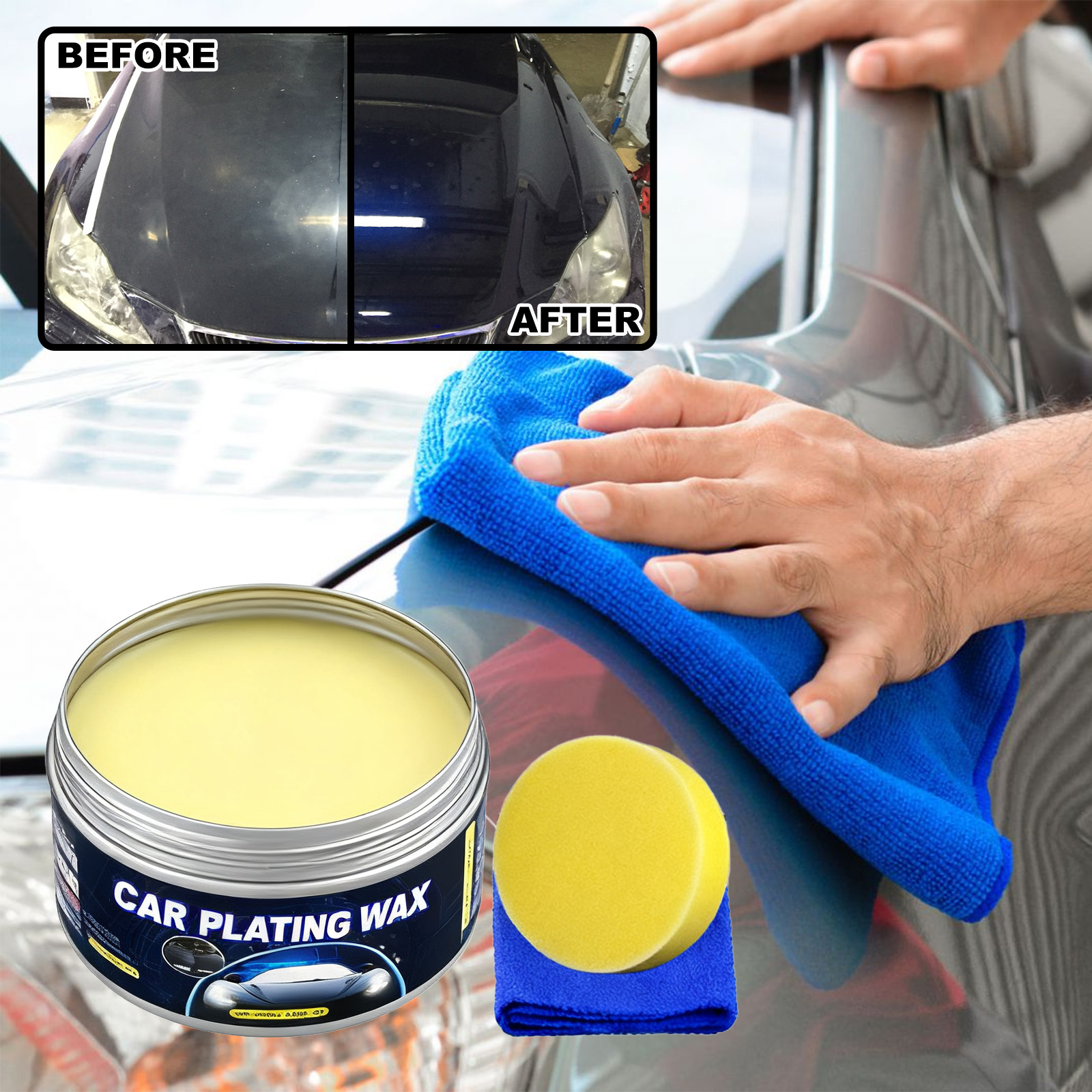 車用ナノセラミックコーティングワックス オールインワン 車磨 - Car Wax Ceramic Coating のレビューと価格