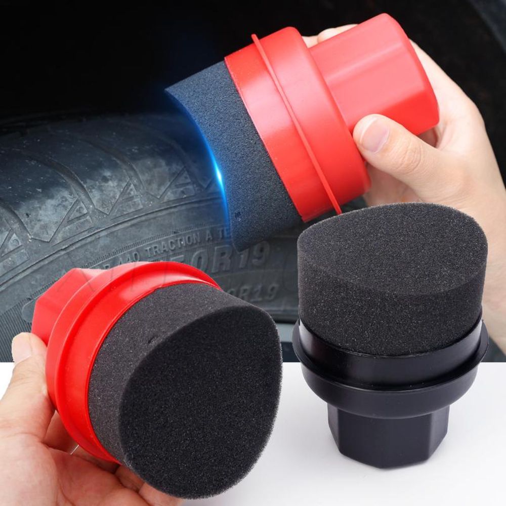 カーブドタイヤ研磨スポンジ（カバー付き）再利用可能なタイヤワ - Wax Applicator Pad のレビューと価格