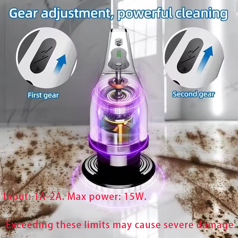 ワイヤレス電動スピンスクラバー、多機能コードレス回転ブラシ、 - Car Cleaning Brush のレビューと価格