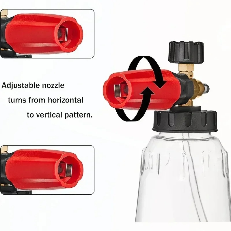 調整可能な高圧PAスノーフォームキャノン、多目的洗車フォーム - Pressure Washer Foam Gun のレビューと価格
