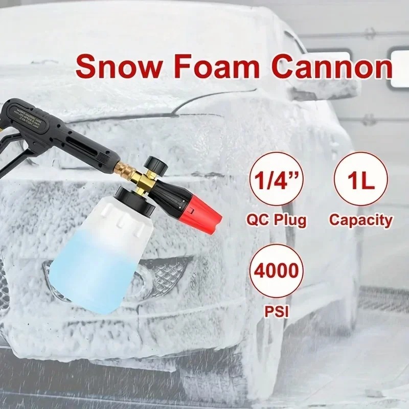 調整可能な高圧PAスノーフォームキャノン、多目的洗車フォーム - Pressure Washer Foam Gun のレビューと価格