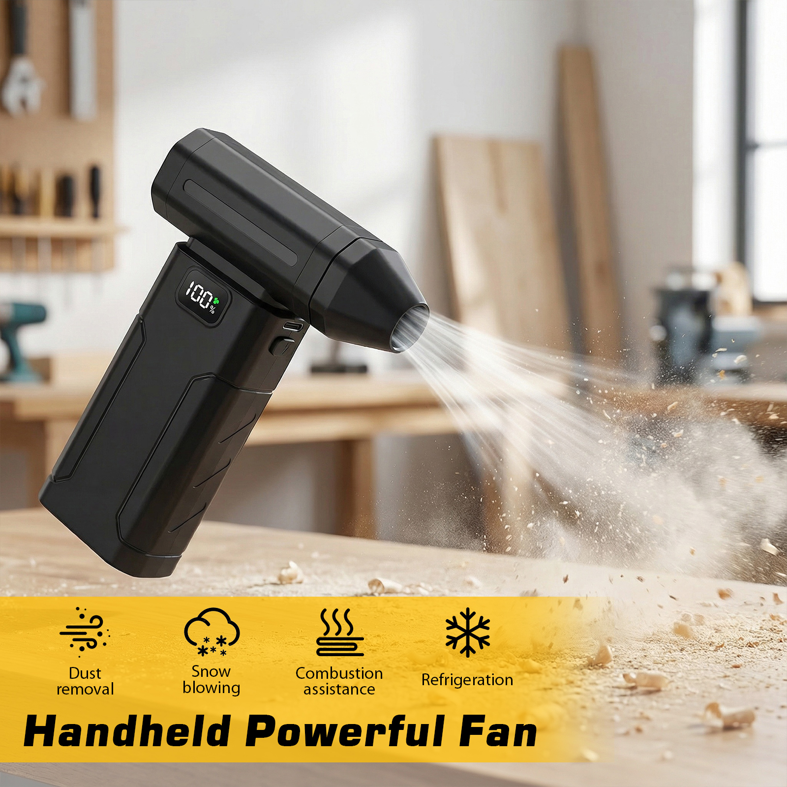 強力なエアブロワー 5 スピードハンドヘルドポータブルダスト - Dryer Car Blower のレビューと価格