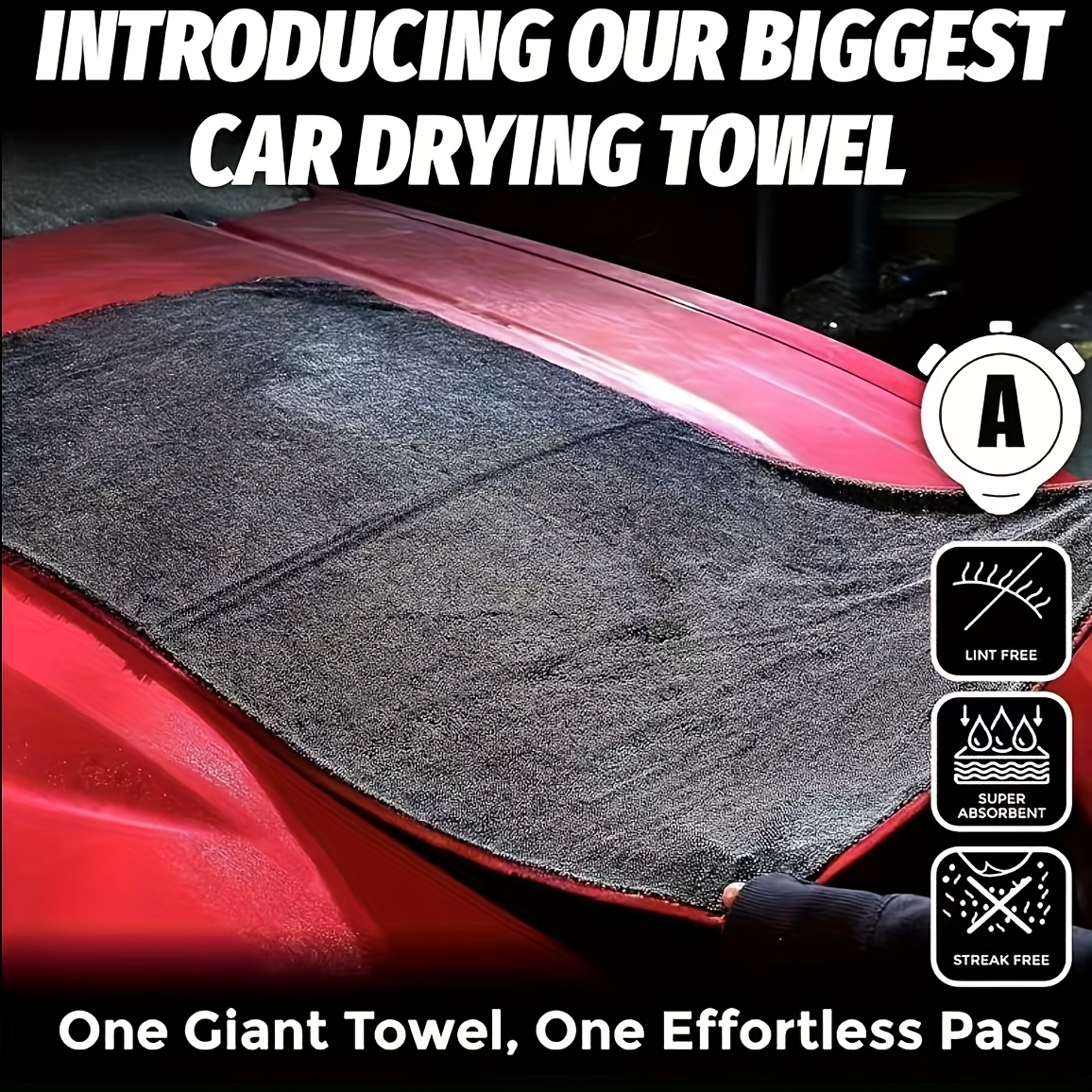 超吸収性カータオルXXL特大マイクロファイバー乾燥タオル - - Microfiber Towel Detailing のレビューと価格