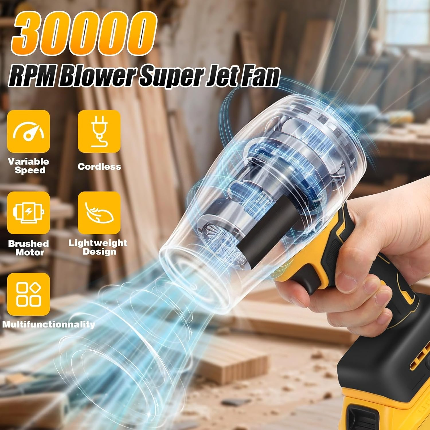 電動コードレスリーフブロワー ダストブロワー DEWALT  - Dryer Car Blower のレビューと価格