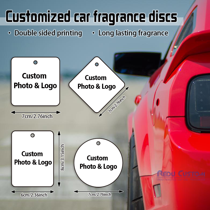 カスタマイズ可能な写真入り車用芳香剤10個、パーソナライズさ - Odor Eliminator Car のレビューと価格