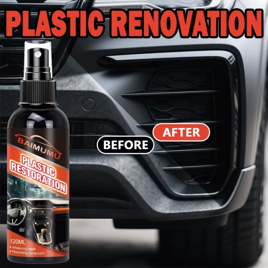 120ml 車用プラスチック復元スプレー、ダッシュボード＆ト - Trim Restorer Plastic のレビューと価格