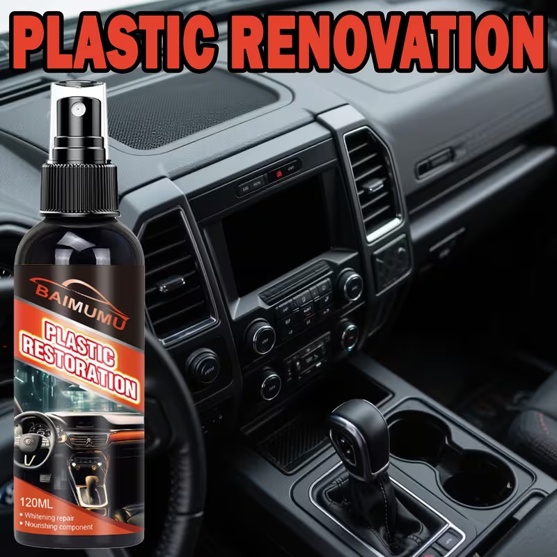120ml 車用プラスチック復元スプレー、ダッシュボード＆ト - Trim Restorer Plastic のレビューと価格