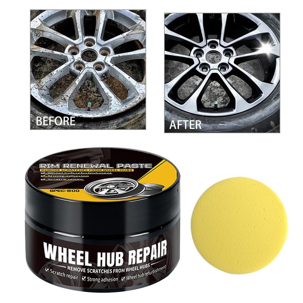 1個入り 車輪リム傷修復ペースト、タイヤ用黒白銀 - リム傷 - Wheel Cleaner Alloy のレビューと価格