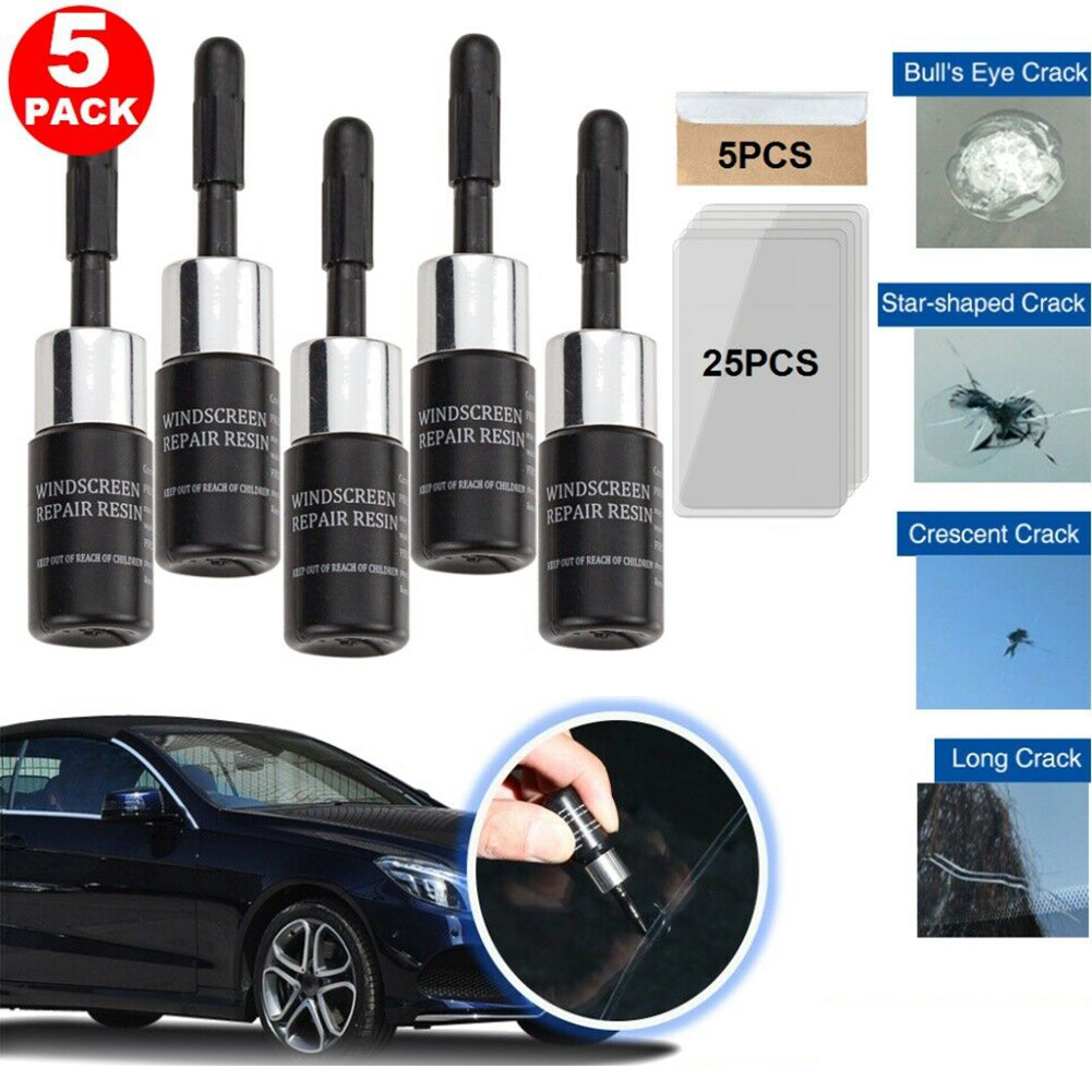 5 個自動車ガラスナノ修理液車のフロントガラス樹脂クラックツ - Glass Cleaner Streak のレビューと価格