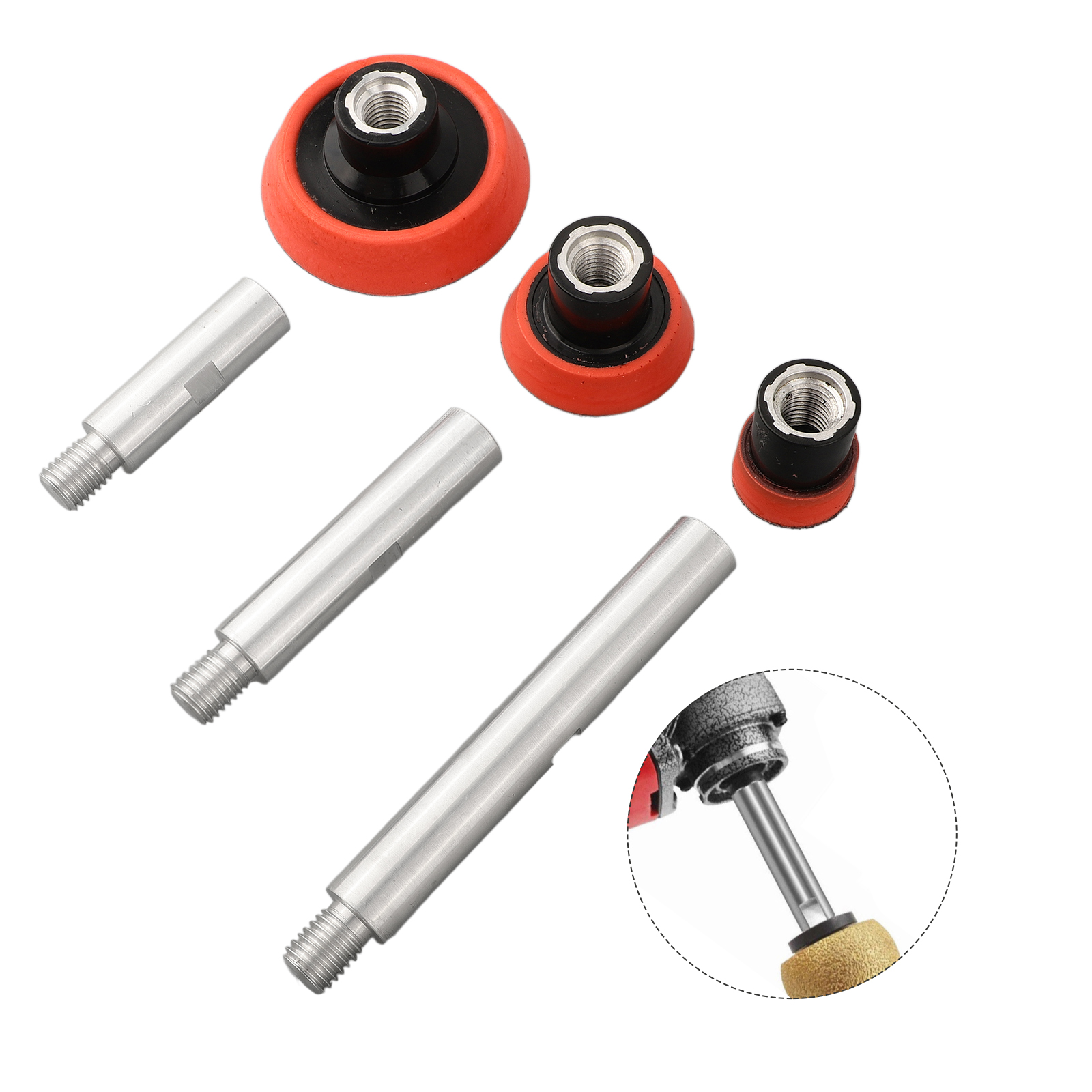 M14 スレッドポリッシャーエクステンションシャフトセット  - Polish Pad Set Buffer のレビューと価格