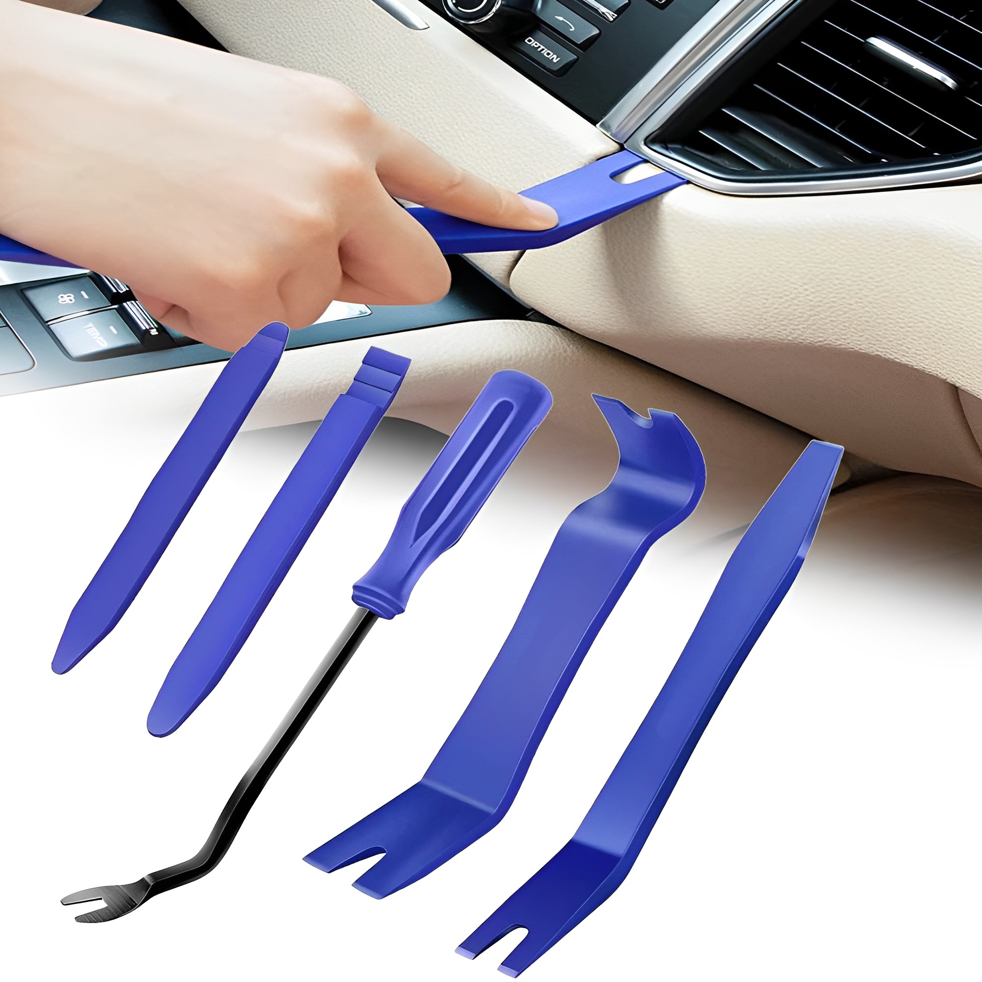 カー手動工具セット 内装取り外し工具 ステレオ修理 DVD修 - Trim Restorer Plastic のレビューと価格
