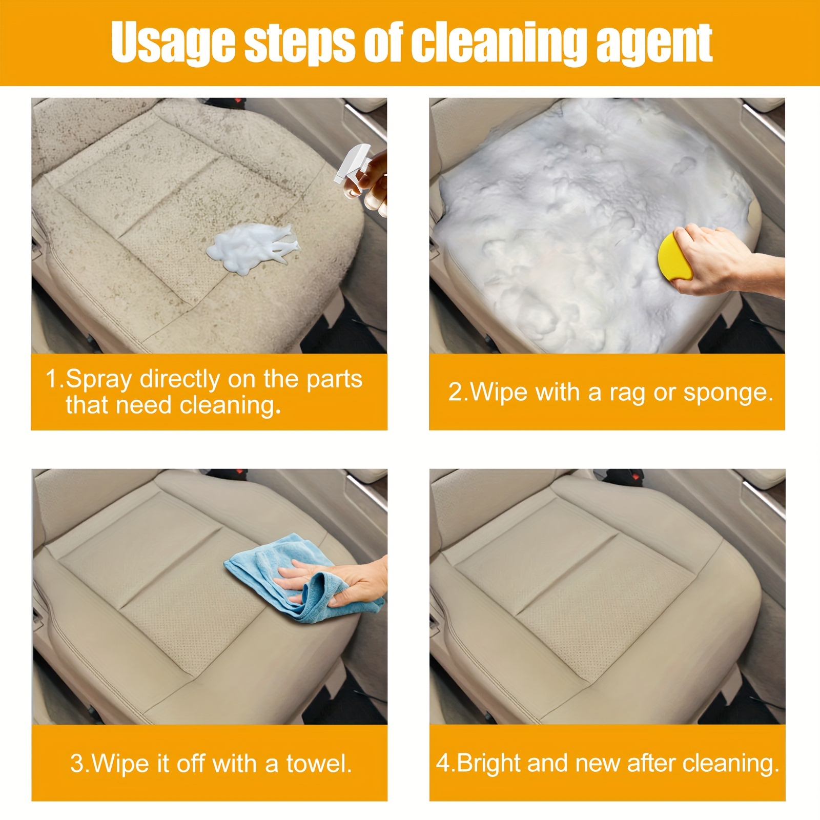 車内用多機能フォームクリーナー,汚れの除去とクリーニング,レ - Leather Cleaner Interior のレビューと価格