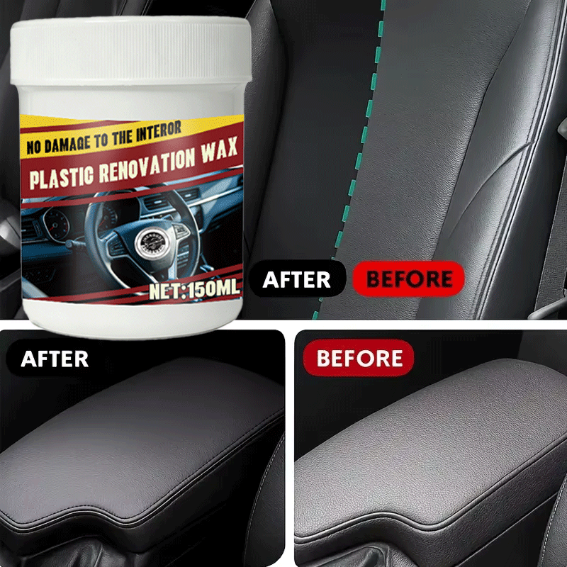 150gプラスチック製品再生ワックスクリーム、長持ちする光沢 - Trim Restorer Plastic のレビューと価格