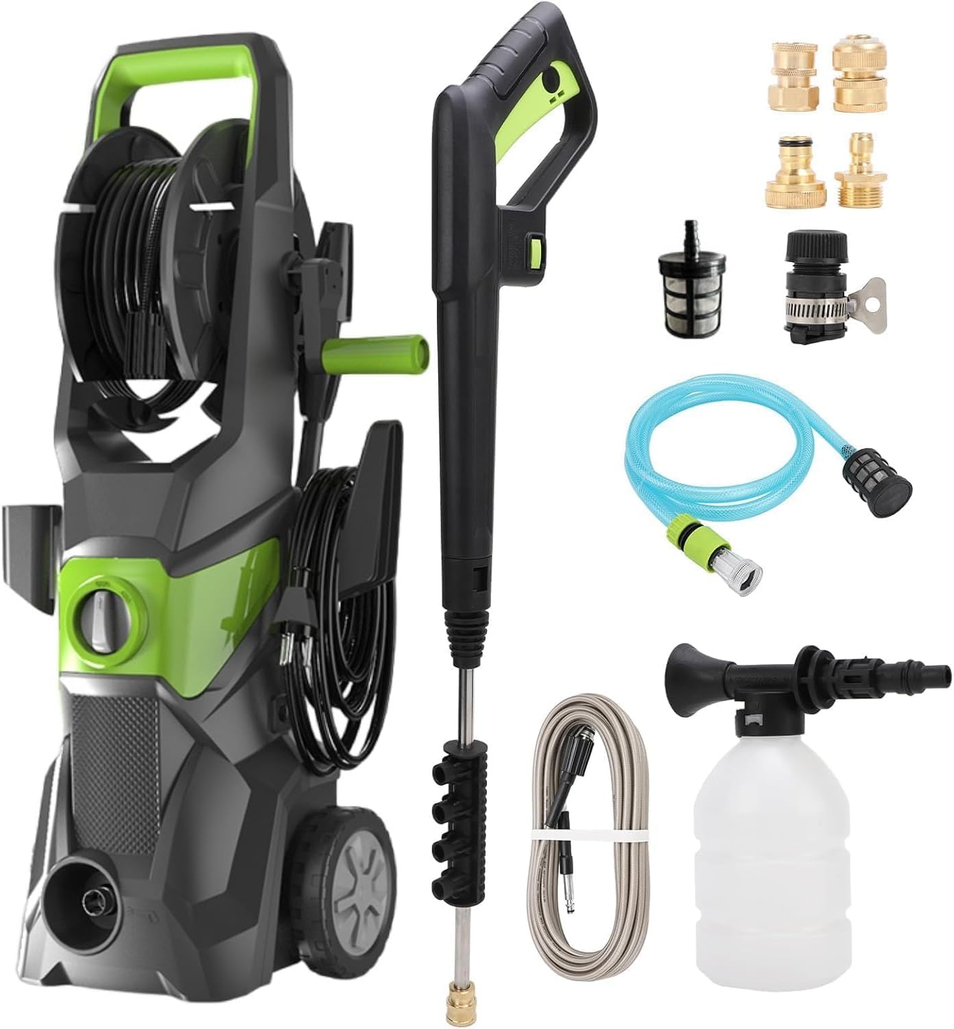 4000PSI電動高圧洗浄機、3000Wパワーウォッシャー（ - Pressure Washer Foam Gun のレビューと価格