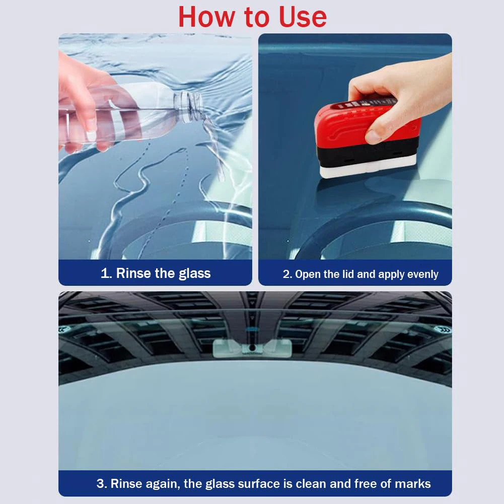 車のガラス油膜除去剤自動車ガラススポンジクリーニングブラシフ - Car Cleaning Brush のレビューと価格