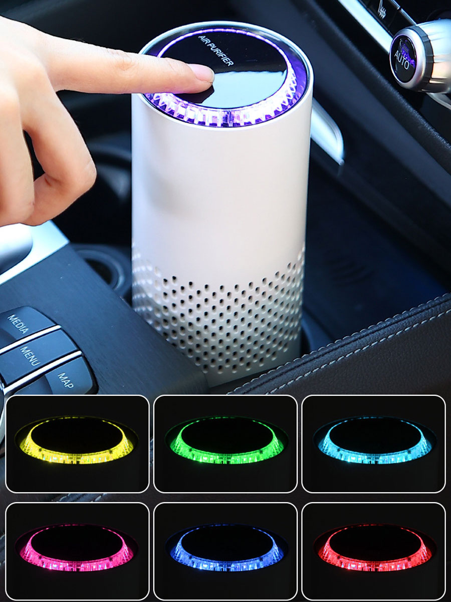 USB 空気清浄機 HEPA フィルター マイナスイオン発生 - Odor Eliminator Car のレビューと価格