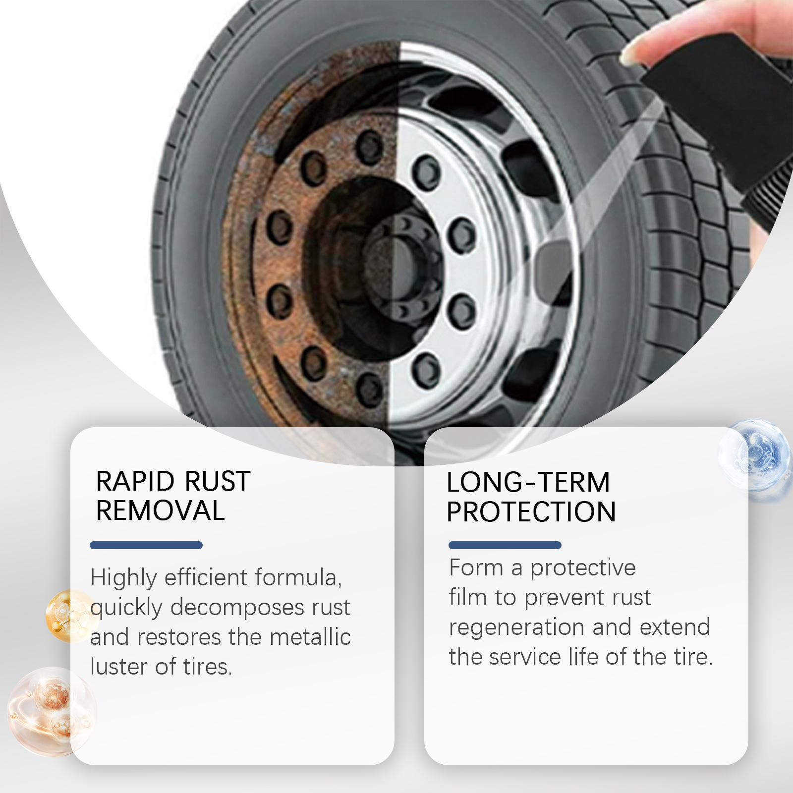 車のホイール鉄粉錆除去スプレー速効性タイヤリム除錆クリーナー - Wheel Cleaner Alloy のレビューと価格