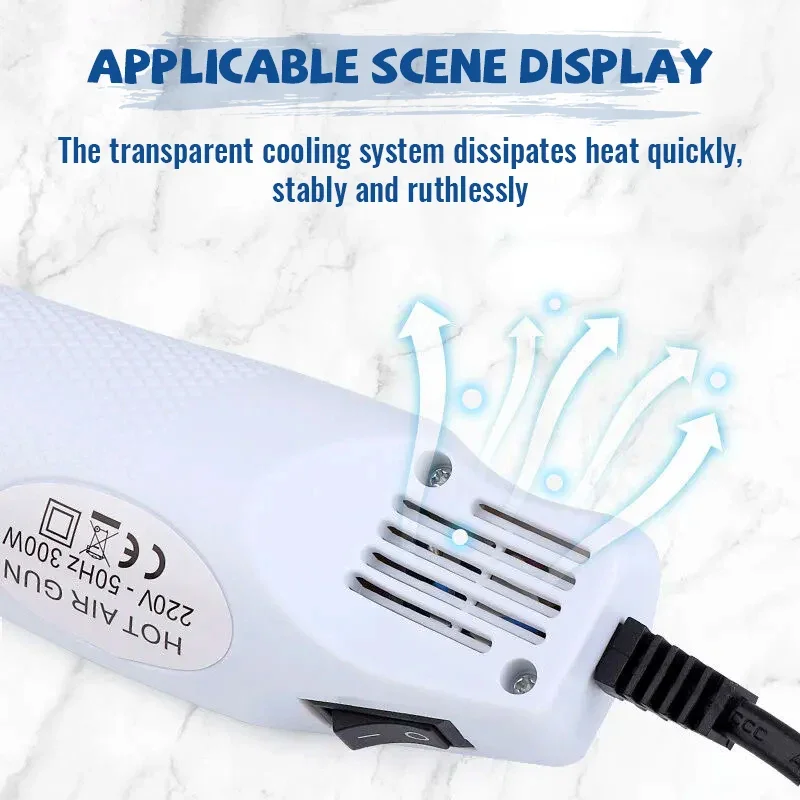 ミニ電気ヒートガン,220V,収縮チューブ,熱風ガン,はんだ - Dryer Car Blower のレビューと価格