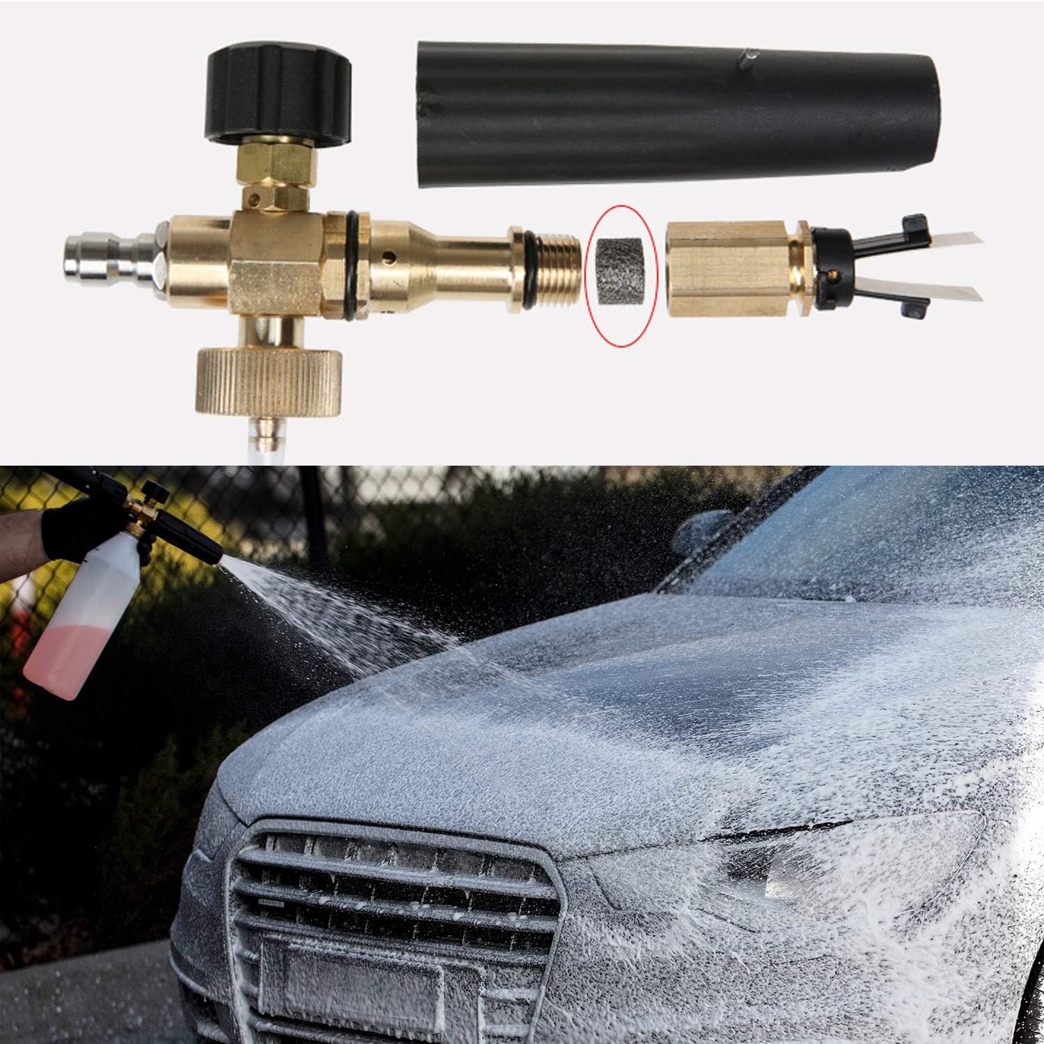 4 個高密度フォームランスキャノンメッシュフィルタータブレッ - Foam Cannon Car Wash のレビューと価格