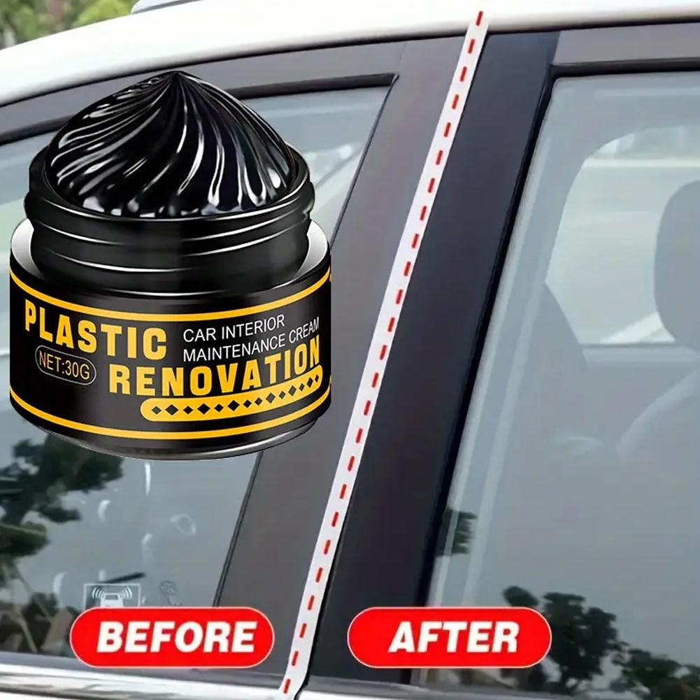 プラスチックコーティング修復ペースト 長持ちする黒光沢＆ホワ - Leather Cleaner Interior のレビューと価格