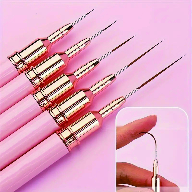 5ピースネイルアートペンセット、超微細ディテールペン0.7- - Detailing Brush Set のレビューと価格