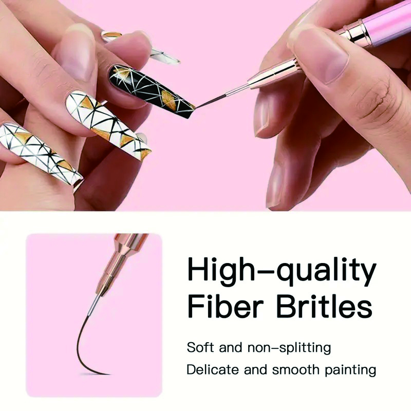 5ピースネイルアートペンセット、超微細ディテールペン0.7- - Detailing Brush Set のレビューと価格
