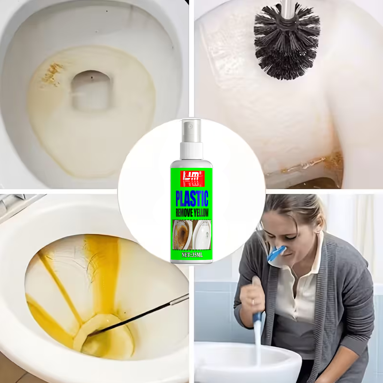 KJM 35ml トイレ便座用 黄ばみ除去スプレー プラスチ - Seat Cleaner Fabric のレビューと価格